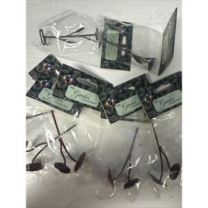 Lot‎ Of 8 Enchanted Fairy Gardens Mini Miniature Accessories Metal Mushrooms